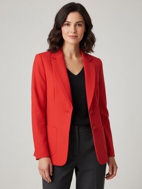 John Galliano Vintage Red Blazer Jacket Size Medium (or US 6/8)